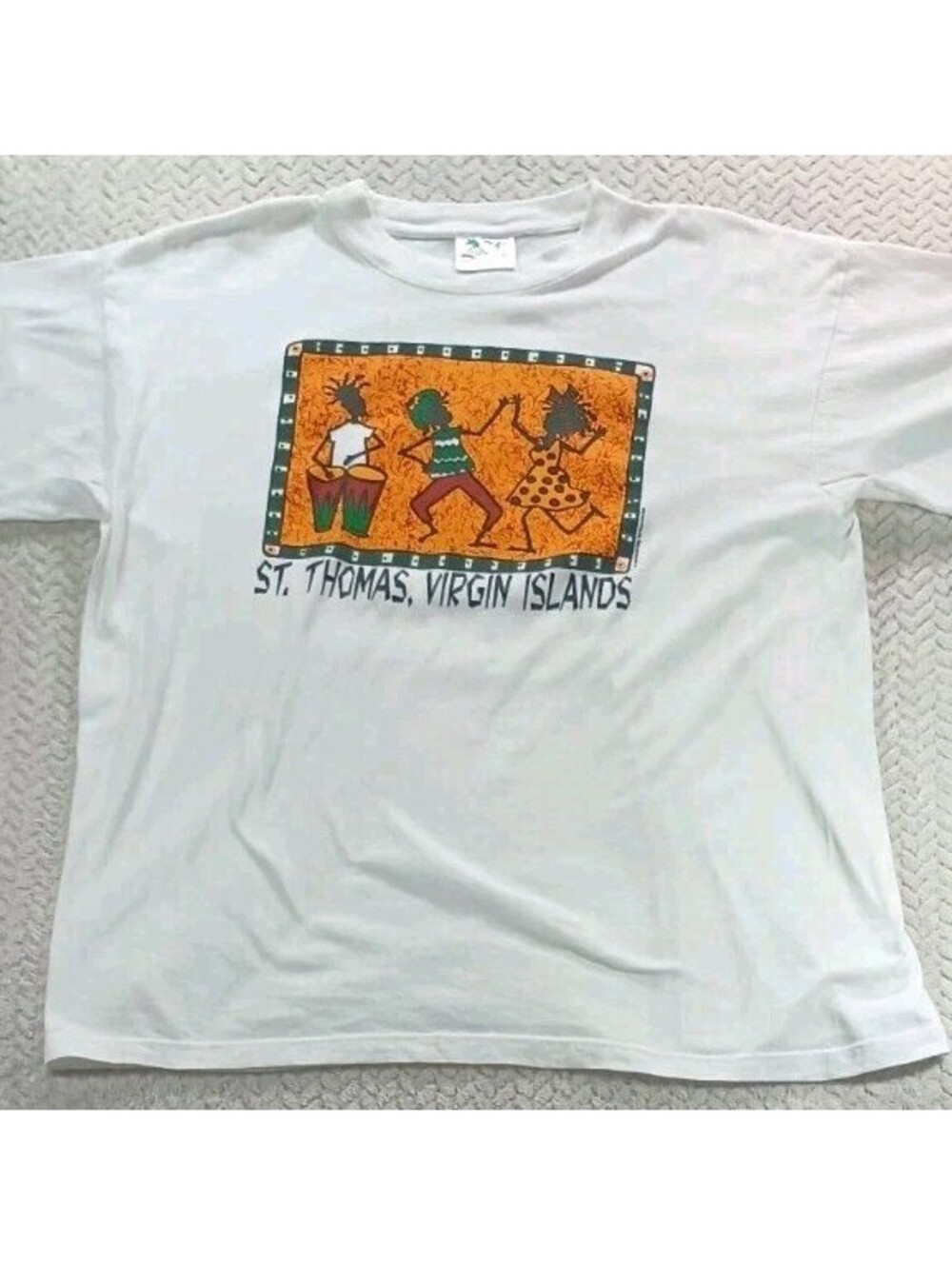 Cocowalk St. Thomas U.S. Virgin Islands - T-Shirt XXL REGGAE RASTA DANCE - VTG
